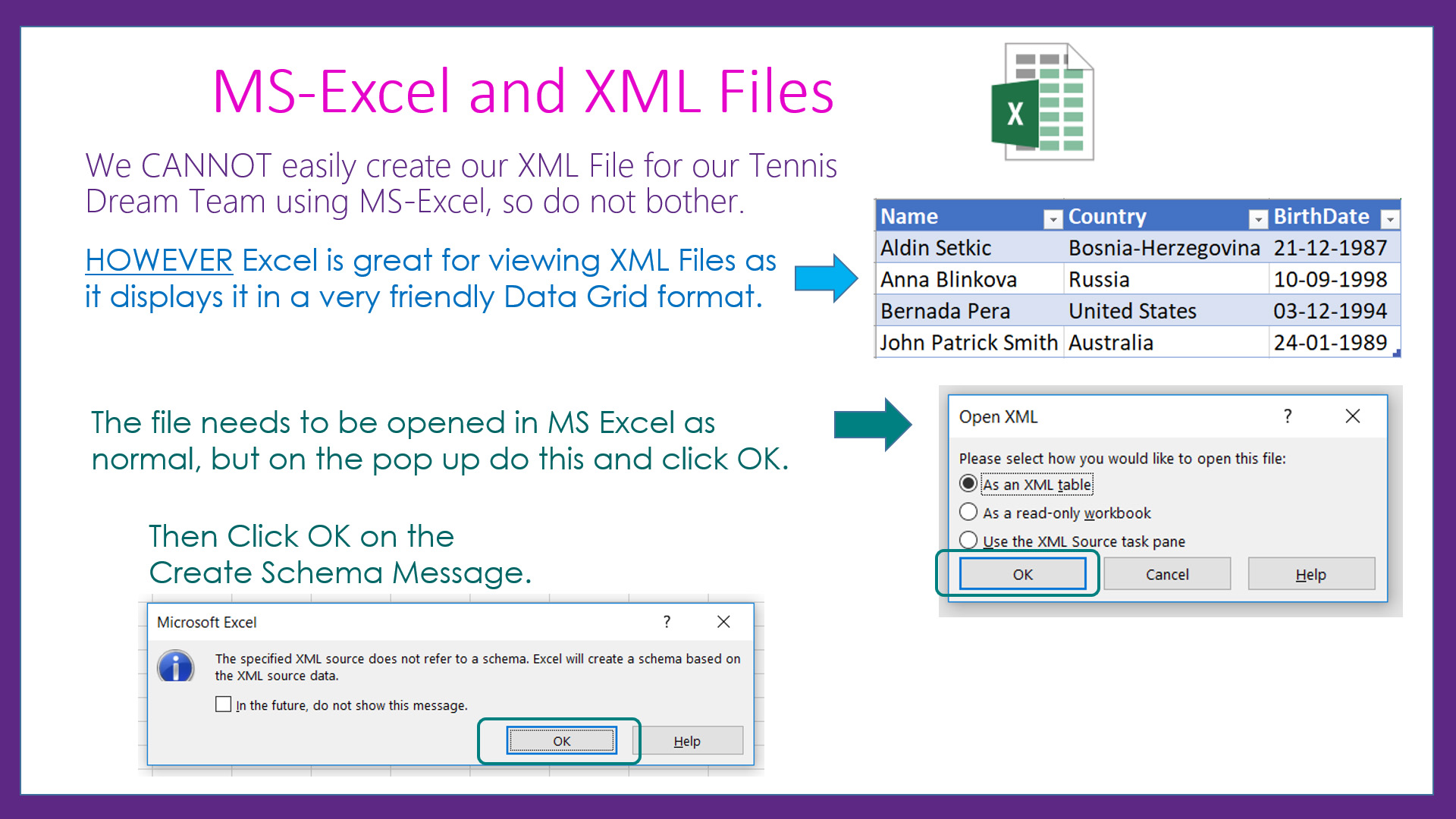 implement html xml file viewer