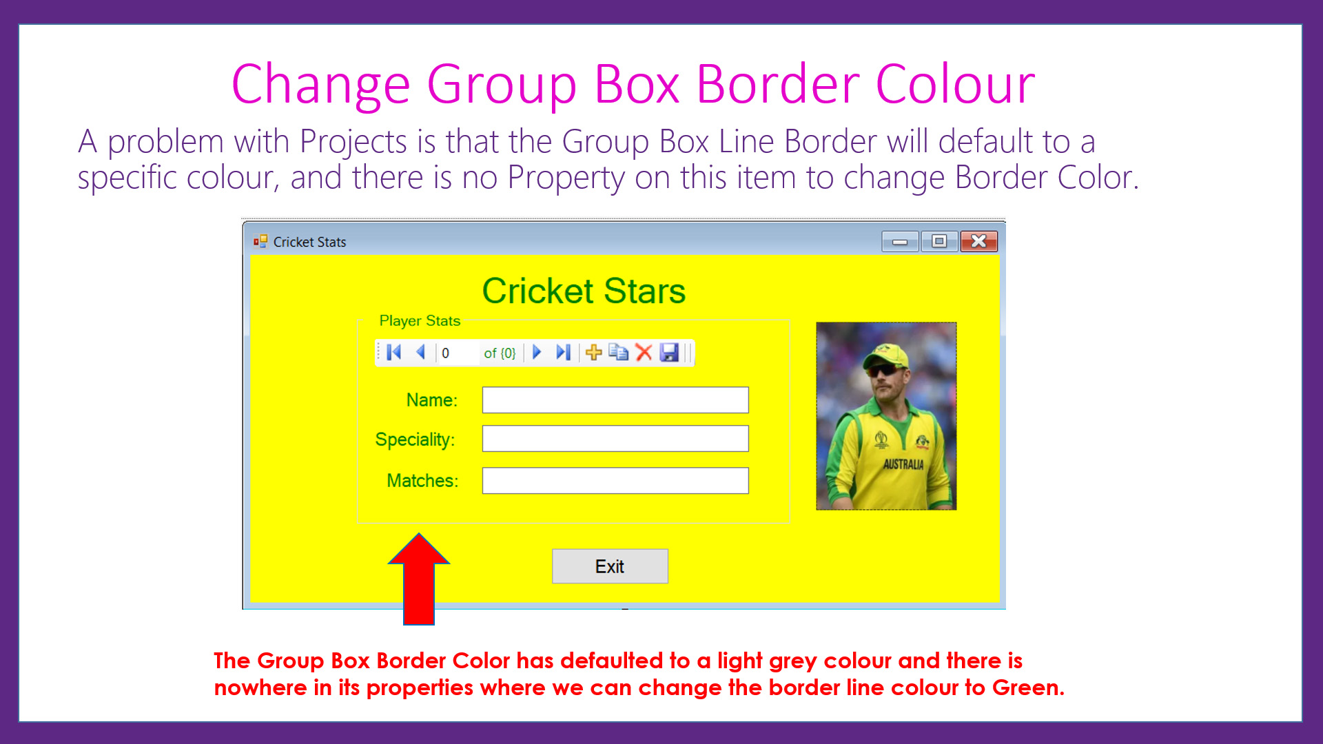 VB Change Group Box Border Colour Passy World Of ICT